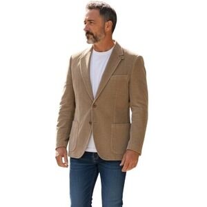 Vintage Tan Corduroy Blazer 46 XL Made in Canada Wedding Prom Grad Groom Jacket